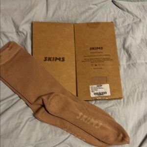 SKIMS Tan Casual Crew Socks
